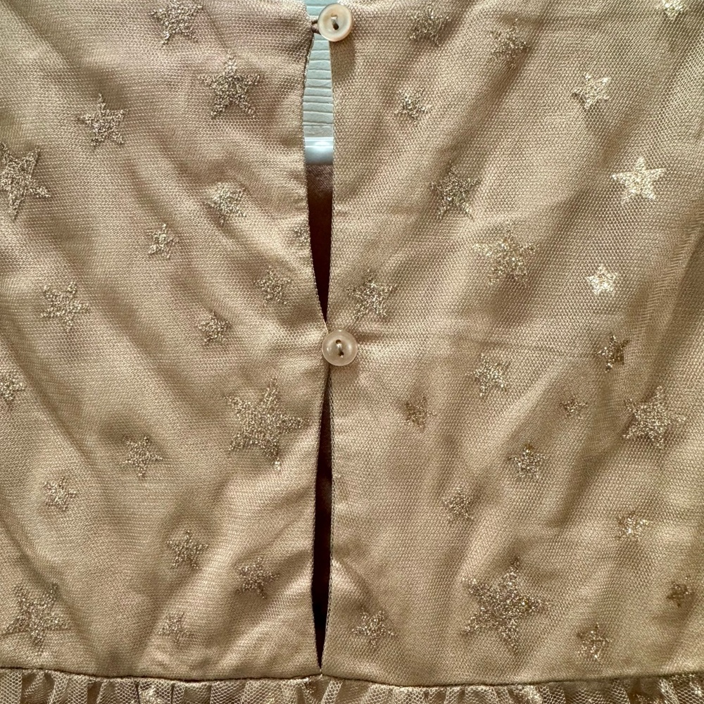 Noralee Dress with Tulle and Sparkly Star Print Tiered Girls Dress, Size 2T - Picture 7 of 10